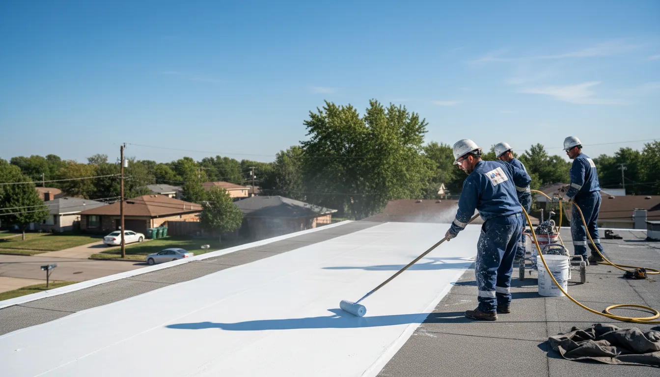 Commercial roof coating in Ovett, MS near me